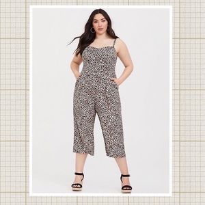 Torrid Leopard Print Jumpsuit